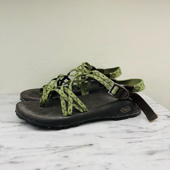 Chaco ZX/2 Green Strappy Sandals Women’s Size 12 - Picture 1 of 9
